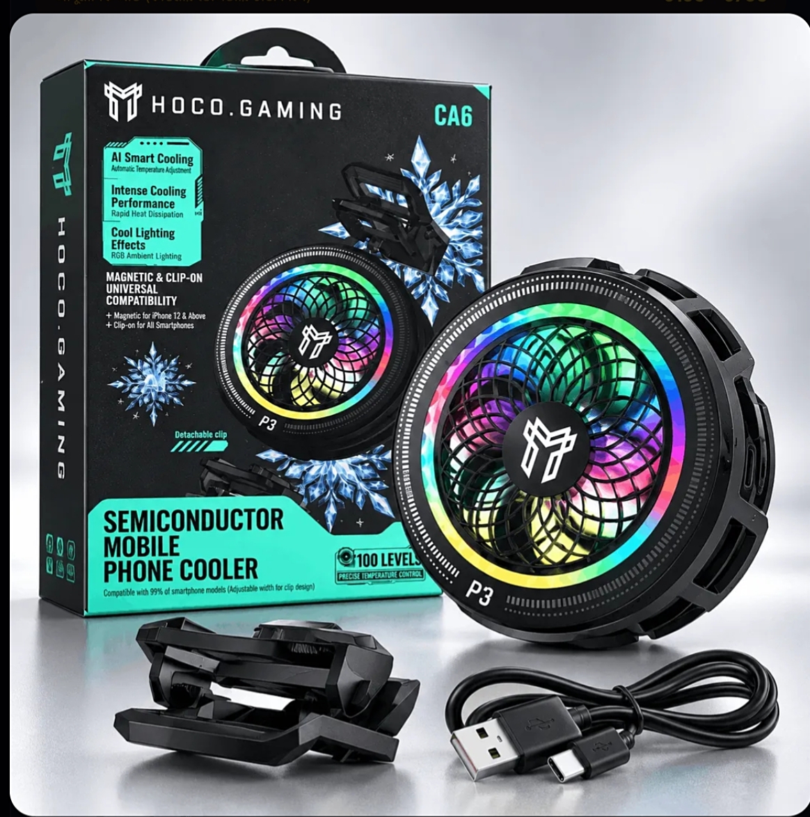 Hoco GA6 Glacier AI Semiconductor Mobile Cooler